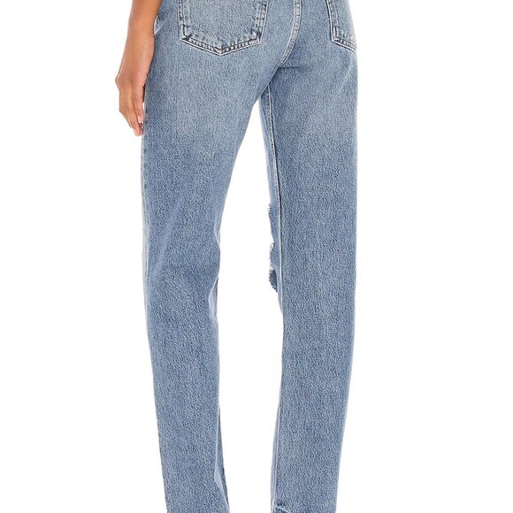 Agolde 90's Pinch Waist Jean with Ripped Knee - Picture 3 of 9
